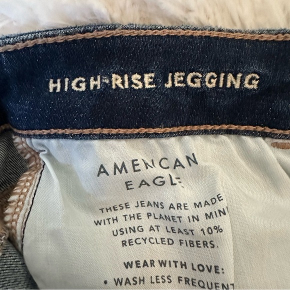 American Eagle Women’s Blue Jegging Jeans Size: 8 - Picture 4 of 7